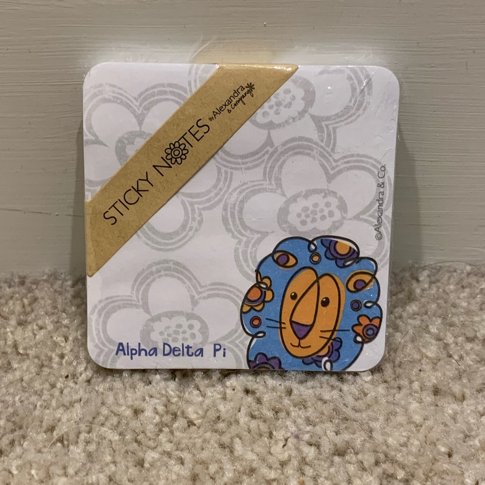 Alpha Delta Pi sticky notes